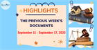 Notable documents of Vietnam in the previous week (from September 11 to September 17, 2023)   